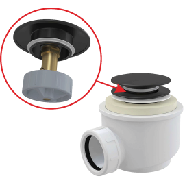 Sifon tus kade spoljno ciscenje [A465BLACK-50]